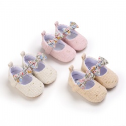 Spring and autumn new 0-1 year old female baby shoes plush soft sole leisure baby walking shoes