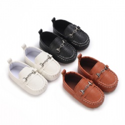 Four seasons Spring and autumn leisure gentleman baby shoes soft soled feet 0-1 year old baby walking shoes