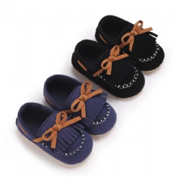 0-1 year old spring and autumn men's and women's treasure tassel bean shoes baby walking shoes